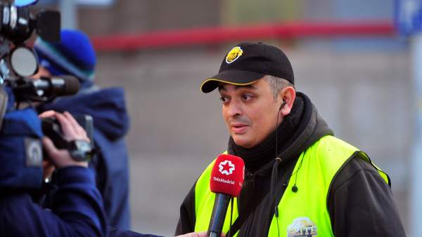 Tito Álvarez, portavoz de Élite Taxi. Tito Álvarez, portavoz de Élite Taxi.