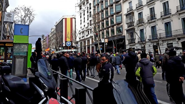 Manifestación de taxistas Manifestación de taxistas