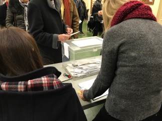 Voto en unas elecciones