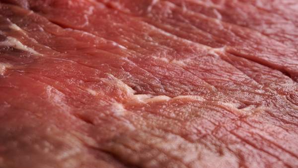 Primer plano de un filete de carne. Primer plano de un filete de carne.