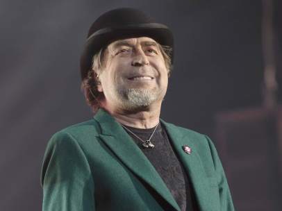 Joaquín Sabina en uno de sus conciertos.