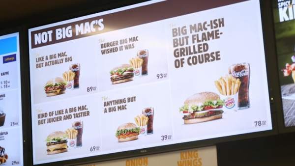 Troleo de Burger King a McDonald's Troleo de Burger King a McDonald's