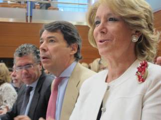Esperanza Aguirre, Ignacio González y Francisco Granados en una imagen de archivo.
