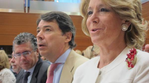 Esperanza Aguirre, Ignacio González y Francisco Granados en una imagen de archivo. Esperanza Aguirre, Ignacio González y Francisco Granados en una imagen de archivo.