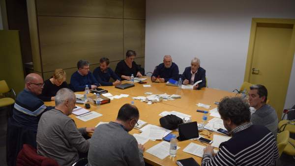 Reunión para tratar la huelga en FGV Reunión para tratar la huelga en FGV