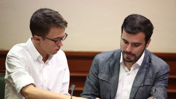 Errejón y Alberto Garzón en el Congreso Errejón y Alberto Garzón en el Congreso