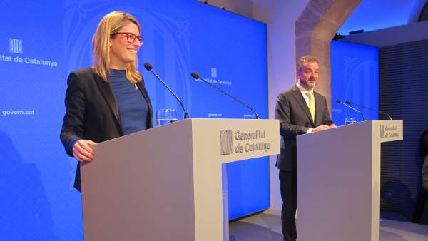 La consellera de Presidencia y portavoz del Govern, Elsa Artadi, y el conseller Alfred Bosch. La consellera de Presidencia y portavoz del Govern, Elsa Artadi, y el conseller Alfred Bosch.