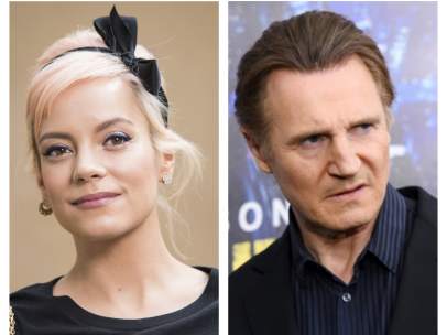 Lily Allen y Liam Neeson