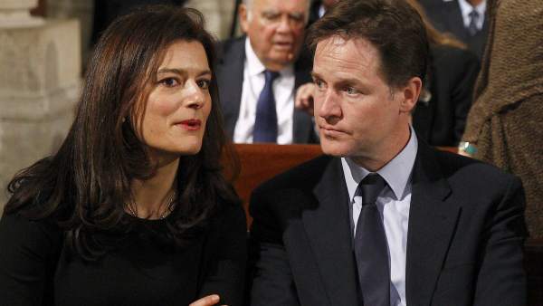 Miriam González y Nick Clegg Miriam González y Nick Clegg
