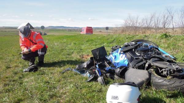 Un motorista sufre un accidente de tráfico en Sansol Un motorista sufre un accidente de tráfico en Sansol
