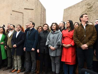 Los tres líderes juntos