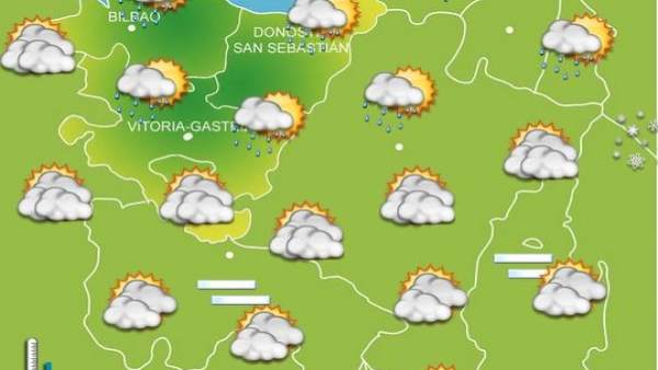 Lluvias intermitentes por la mañana, que remitirán por la noche, y temperaturas Lluvias intermitentes por la mañana, que remitirán por la noche, y temperaturas