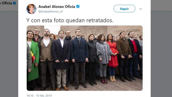 Tuit de Anabel Alonso Tuit de Anabel Alonso