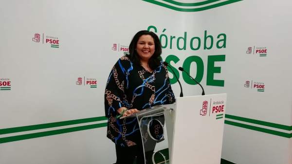 Dolores Amo en la sede del PSOE de Córdoba Dolores Amo en la sede del PSOE de Córdoba
