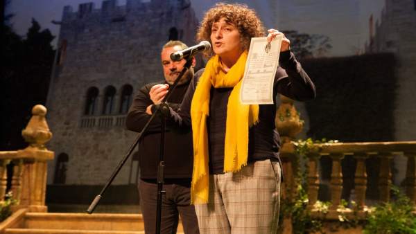 Goretti Sanmartín en gala devolución Pazo Meirás Goretti Sanmartín en gala devolución Pazo Meirás