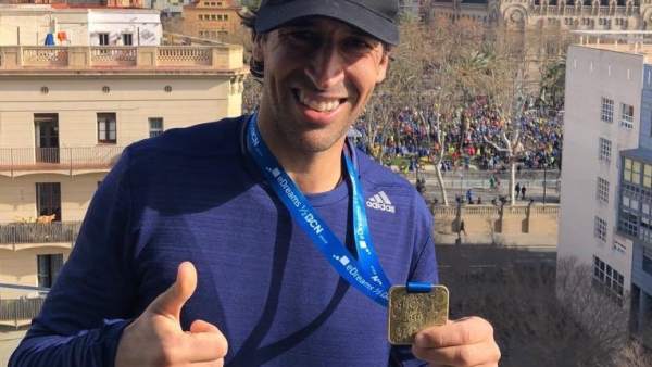 Raúl, tras participar en la media maratón de Barcelona Raúl, tras participar en la media maratón de Barcelona