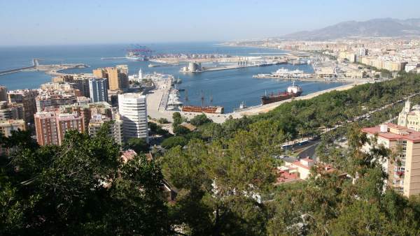 Vistas aéreas de Málaga Vistas aéreas de Málaga