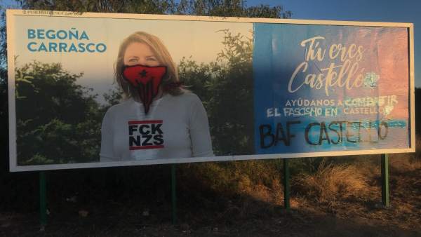 El PP denuncia pintadas en las vallas El PP denuncia pintadas en las vallas