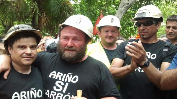Mineros Aragoneses Participantes En La 'Marcha Negra' Mineros Aragoneses Participantes En La 'Marcha Negra'