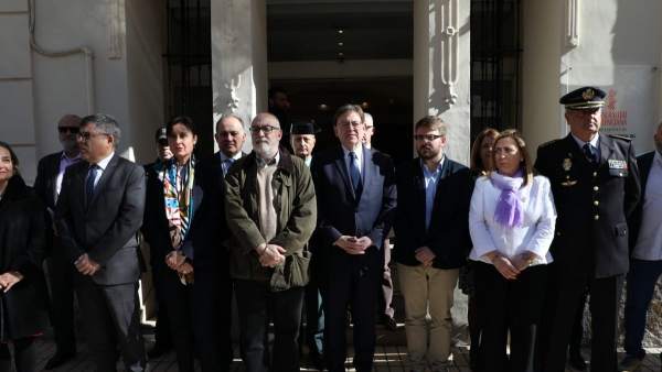 Puig en la concentración de repulsa en Alicante por el crimen de Planes Puig en la concentración de repulsa en Alicante por el crimen de Planes