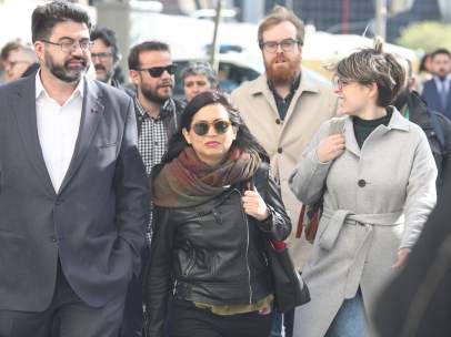 La edil de Ahora Madrid Rommy Arce llega a los juzgados de Madrid para declarar