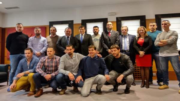 Miembros de la Brigada de Salvamento Mineroson recibidosa en Presidencia. Miembros de la Brigada de Salvamento Mineroson recibidosa en Presidencia.
