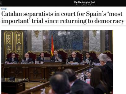 El juicio al 'procés', en 'The Washington Post'