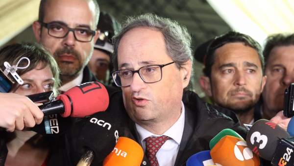 El presidente de la Generalitat, Quim Torra. El presidente de la Generalitat, Quim Torra.