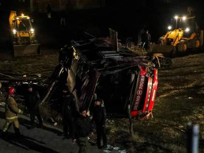 Accidente de autobús en Macedonia del Norte