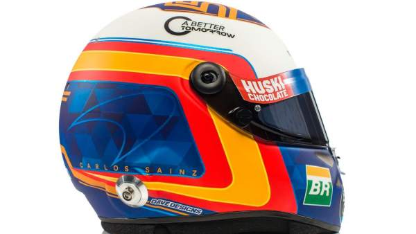 Casco de Carlos Sainz Casco de Carlos Sainz