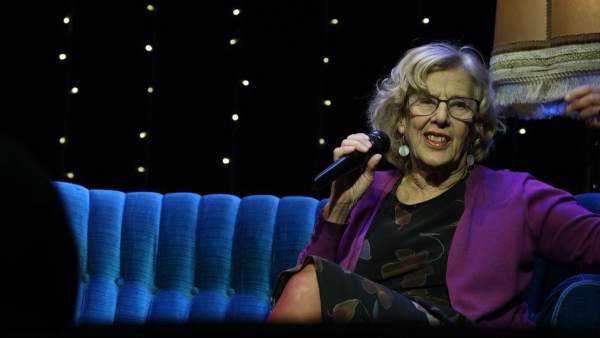 La alcaldesa de Madrid, Manuela Carmena, en una entrevista en Carne Cruda La alcaldesa de Madrid, Manuela Carmena, en una entrevista en Carne Cruda