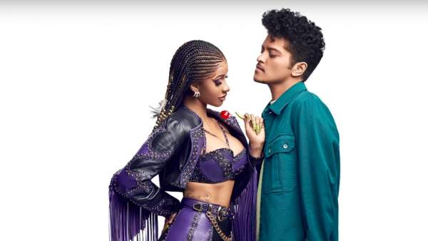 Cardi B y Bruno mars en la portada de 'Please Me' Cardi B y Bruno mars en la portada de 'Please Me'