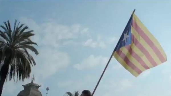 'Estelada' que daba comienzo al vídeo promocional retirado de IBM en el MWC. 'Estelada' que daba comienzo al vídeo promocional retirado de IBM en el MWC.