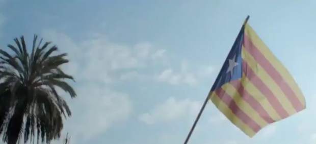 'Estelada' que daba comienzo al vídeo promocional retirado de IBM en el MWC.