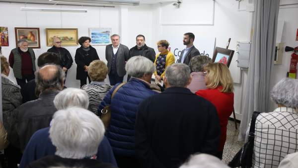 Inauguración de las 75 obras seleccionadas en artes plásticas en el Certamen de Inauguración de las 75 obras seleccionadas en artes plásticas en el Certamen de