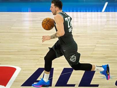 Luka Doncic, en el partido de las futuras estrellas de la NBA.