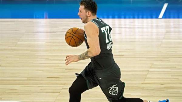 Luka Doncic, en el partido de las futuras estrellas de la NBA. Luka Doncic, en el partido de las futuras estrellas de la NBA.