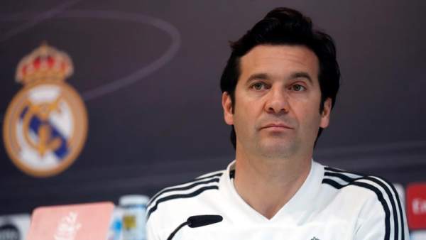 Santiago Solari, en rueda de prensa. Santiago Solari, en rueda de prensa.