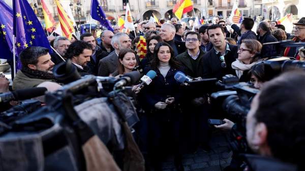 La líder de Cs en Catalunya, Inés Arrimadas, en Amer La líder de Cs en Catalunya, Inés Arrimadas, en Amer
