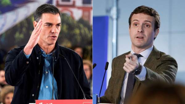 Pedro Sánchez y Pablo Casado Pedro Sánchez y Pablo Casado