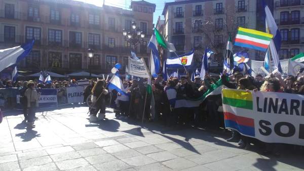 Imagen de la manifestación organizada por la Mesa por la Recuperación de Talaver Imagen de la manifestación organizada por la Mesa por la Recuperación de Talaver