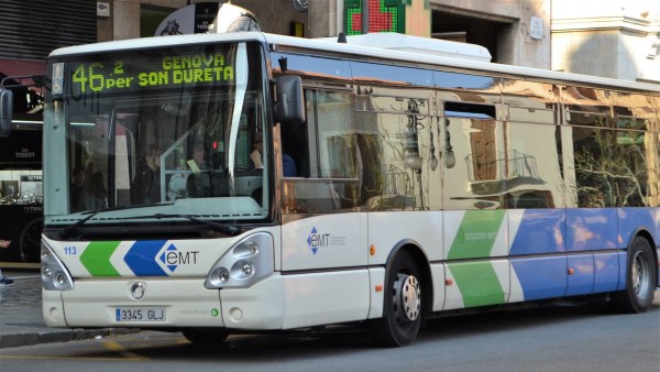 Un autobús de la EMT de Palma Un autobús de la EMT de Palma