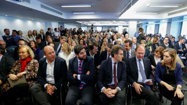López Miras, durante la Junta Directiva Nacional López Miras, durante la Junta Directiva Nacional