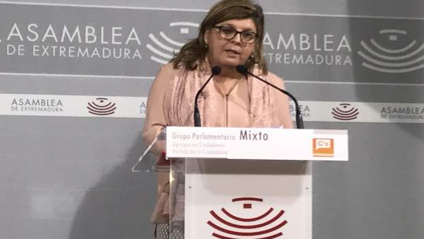 La diputada de Cs en la Asamblea de Extremadura, María Victoria Domínguez La diputada de Cs en la Asamblea de Extremadura, María Victoria Domínguez