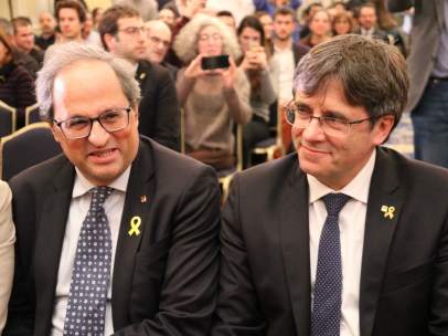 Torra y Puigdemont en Bruselas.