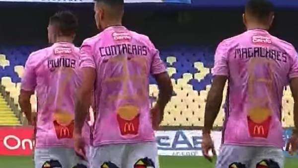 Publicidad de McDonalds en las camisetas de O'Higgins Publicidad de McDonalds en las camisetas de O'Higgins