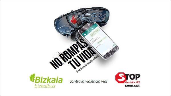 Bizkaibus y Stop Accidentes ponen en marcha una campaña para prevenir el uso del Bizkaibus y Stop Accidentes ponen en marcha una campaña para prevenir el uso del