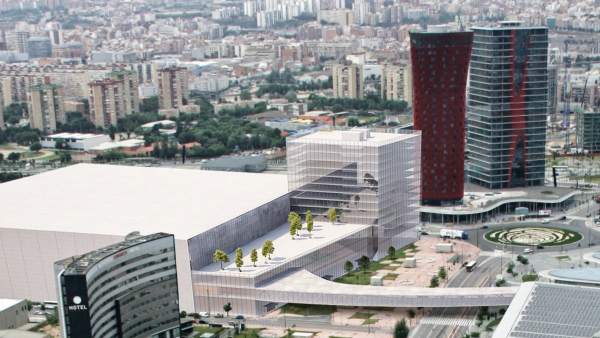 Imagen virtual de cómo será el nuevo pabellón del recinto de Gran Vía. Imagen virtual de cómo será el nuevo pabellón del recinto de Gran Vía.