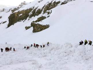 Avalancha en Suiza