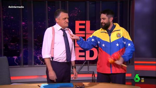 Wyoming y Dani mateo, en 'El intermedio'. Wyoming y Dani mateo, en 'El intermedio'.